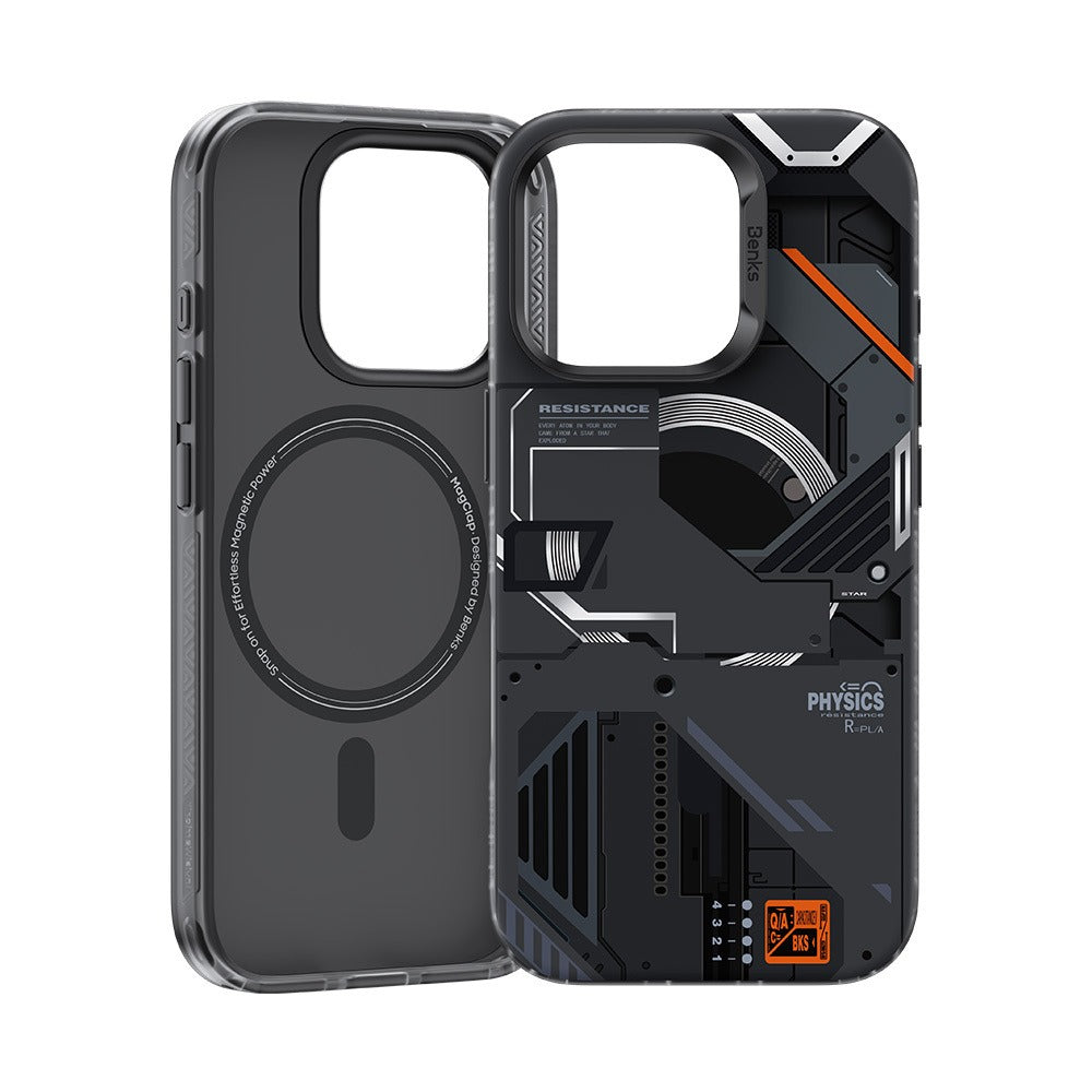 Benks Magnetic Mecha Series Case for iPhone 16 Pro black