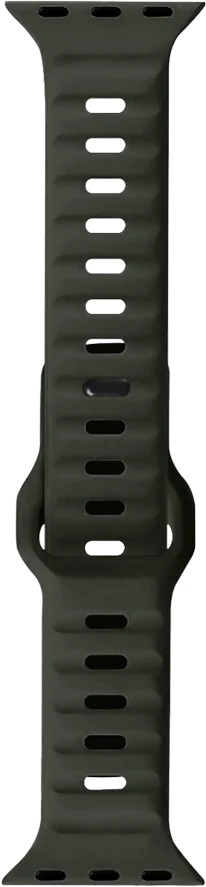 Pawa Lagos Premium Soft Silicon Straps | Ash Green