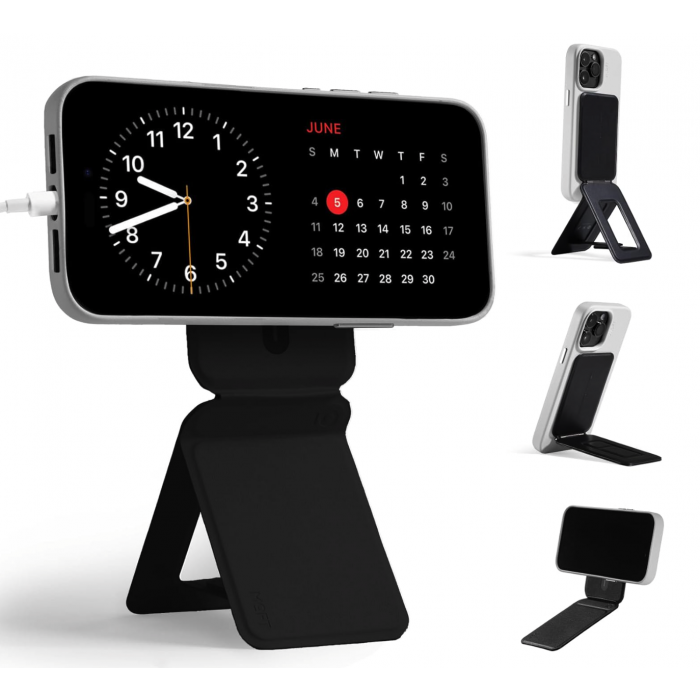 Moft Snap MOVAS Invisibal Phone Tripod Stand and Wallet Black