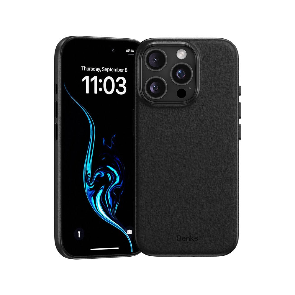 Benks Magnetic Vita Pro Silicone Case for iPhone 16 Pro black