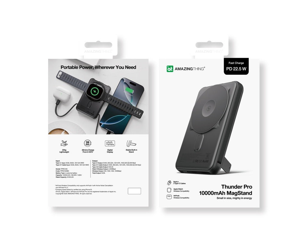 Amazingthing Thunder Pro Mag With Holder 10000mah Power Bank
