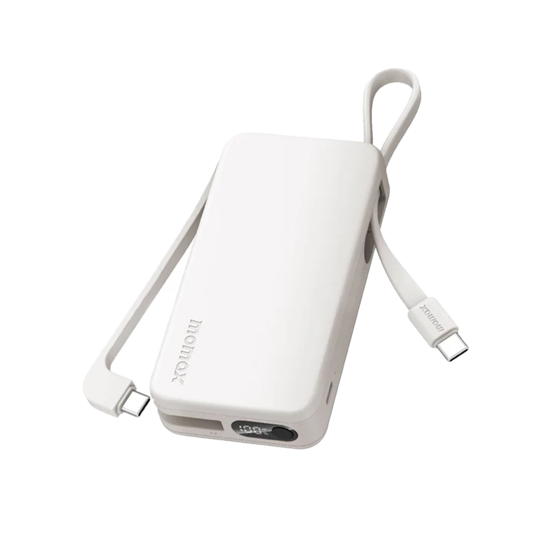 MOMAX 1 – Power Bank Vital 10000mAh with 2 Cables (USB-C, 30W)