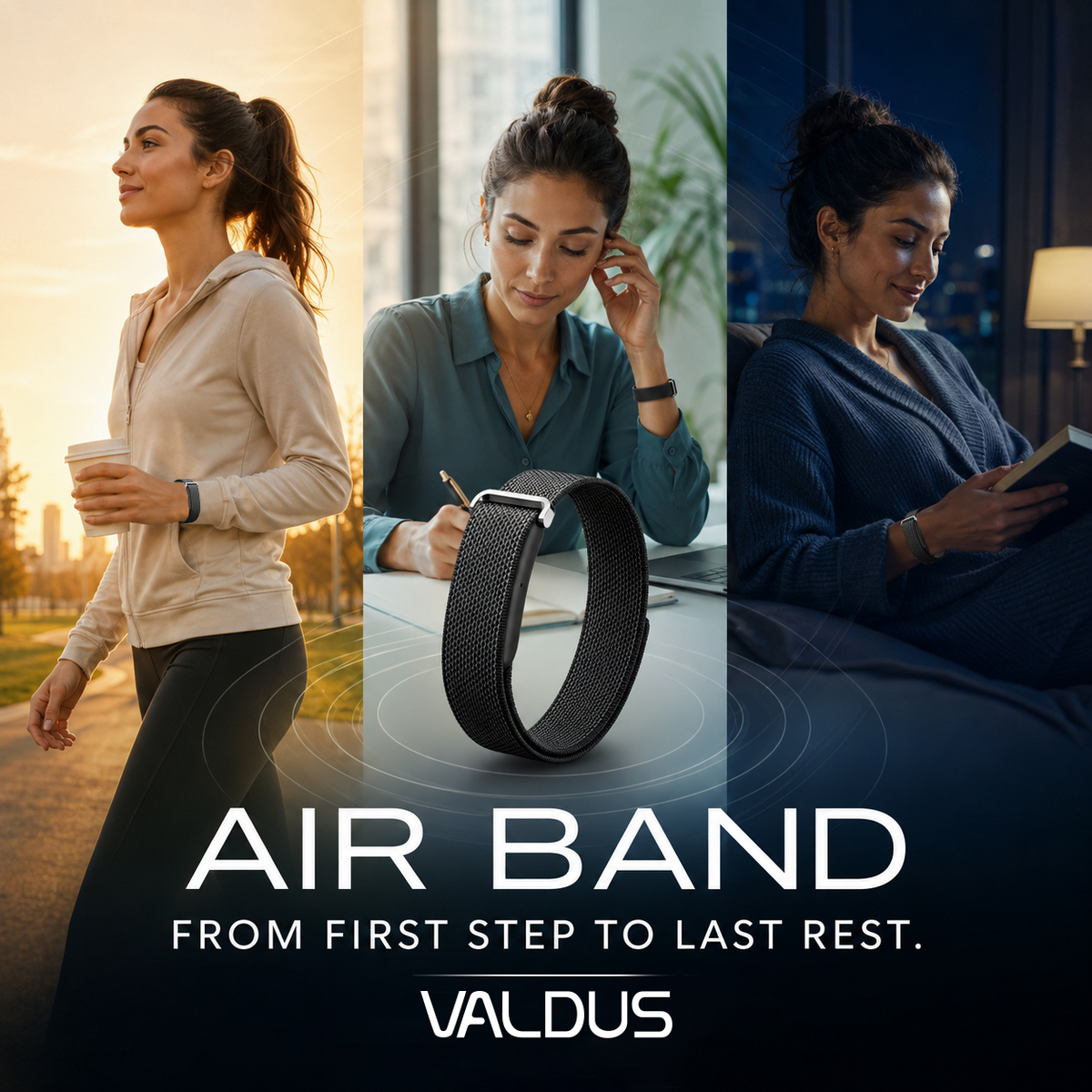 VALDUS Air Band Screenless Smart Fitness Tracker
