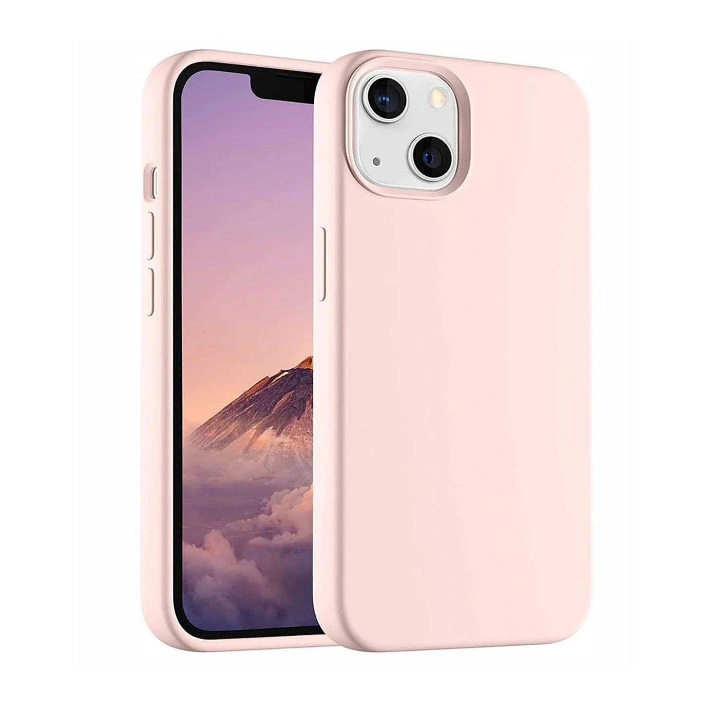 UGREEN Silky Silicone Protective Case for iPhone 13 - Light Pink - ALAMAT