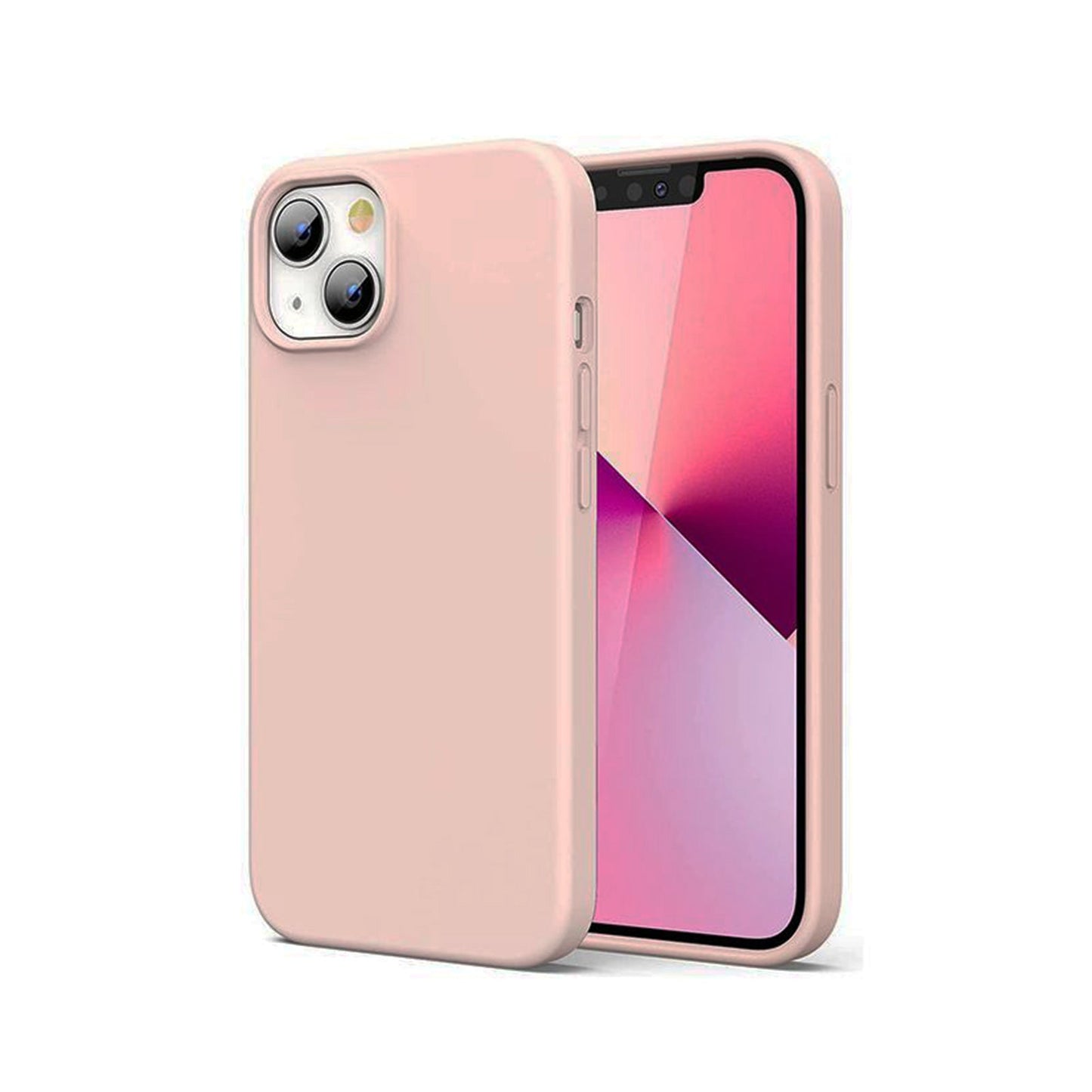 UGREEN Silky Silicone Protective Case for iPhone 13 - Light Pink - ALAMAT