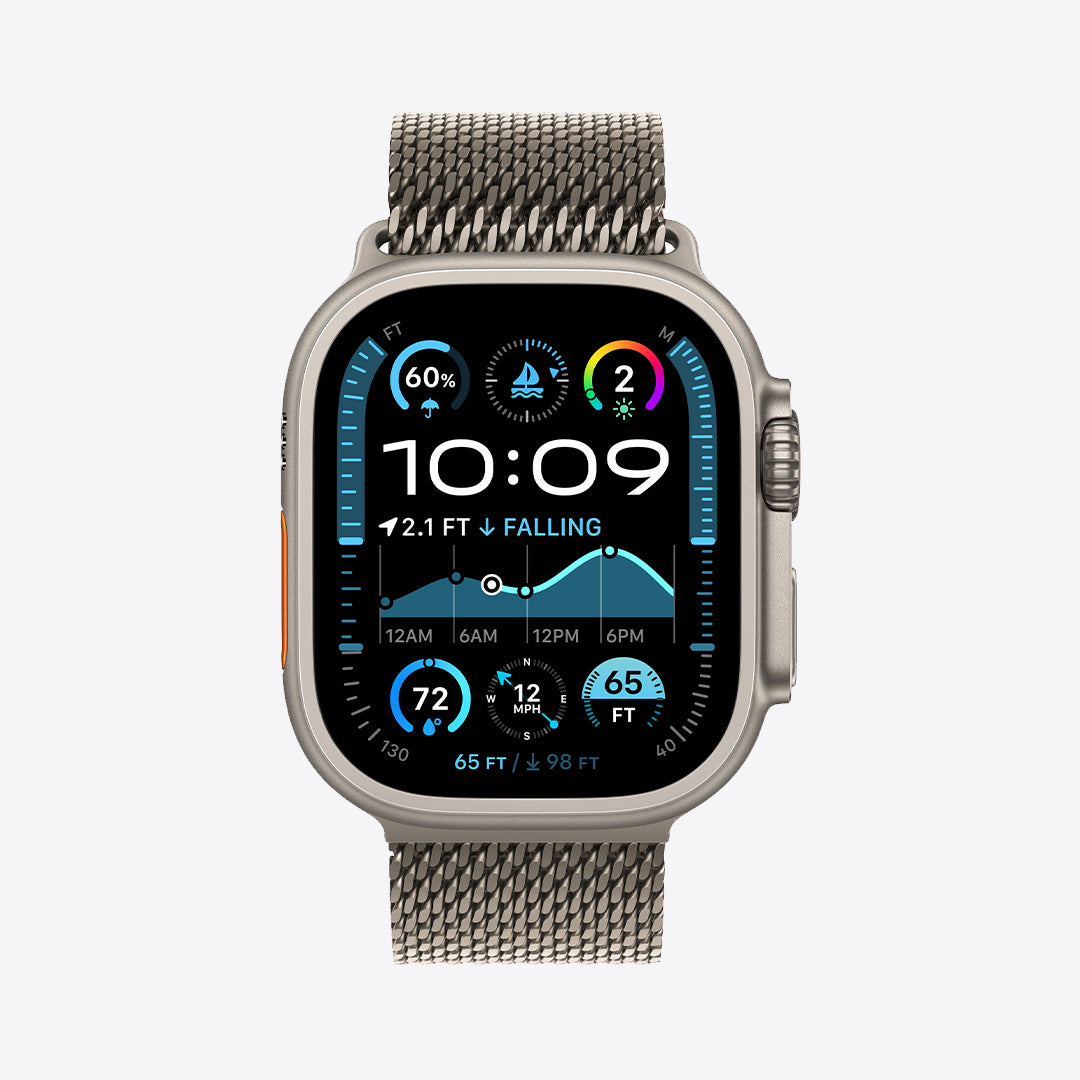 Apple Watch Ultra 2 GPS + Cellular | 49mm Natural Titanium | Milanese Loop | Natural - Best Buy Tech