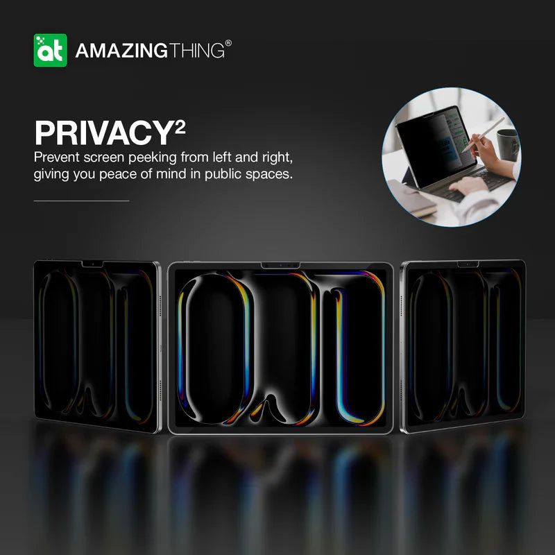 AMAZING THING IPAD 2.5D FULL COVER RADIX PRIVACY GLASS FOR IPAD PRO 13 (M4)/ IPAD PRO 11 (M4)/ IPAD AIR 13 (M2)/ IPAD AIR 11 (M2) - Best Buy Tech
