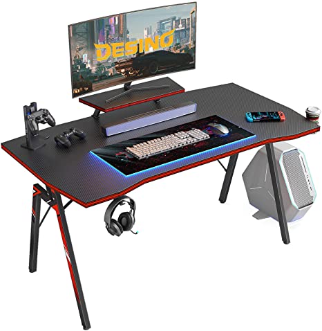 MAF Black Gaming Desktop 120cm Gamer Table