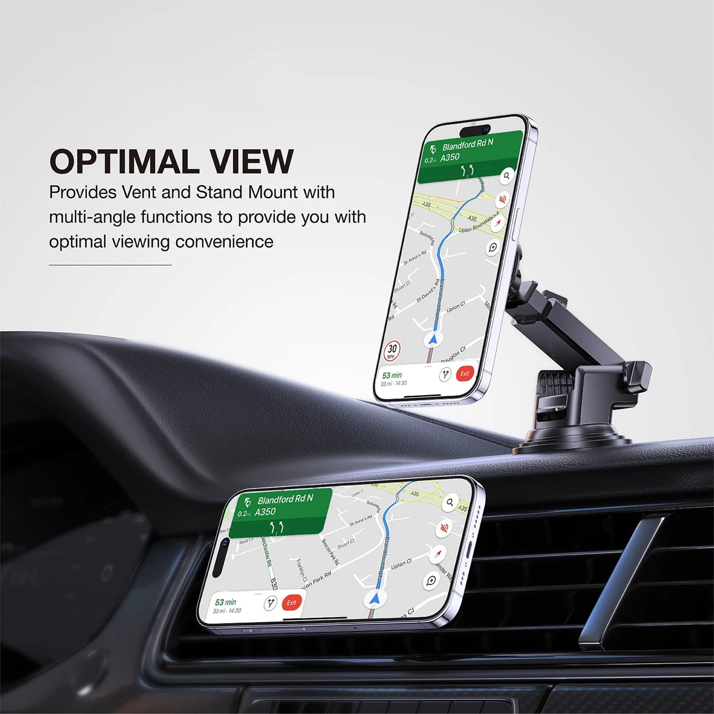 AMAZING THING THERMO-COOLING MAG 15W CAR MOUNT WITH 1.2M USB-C TO USB-C CABLE - ALAMAT
