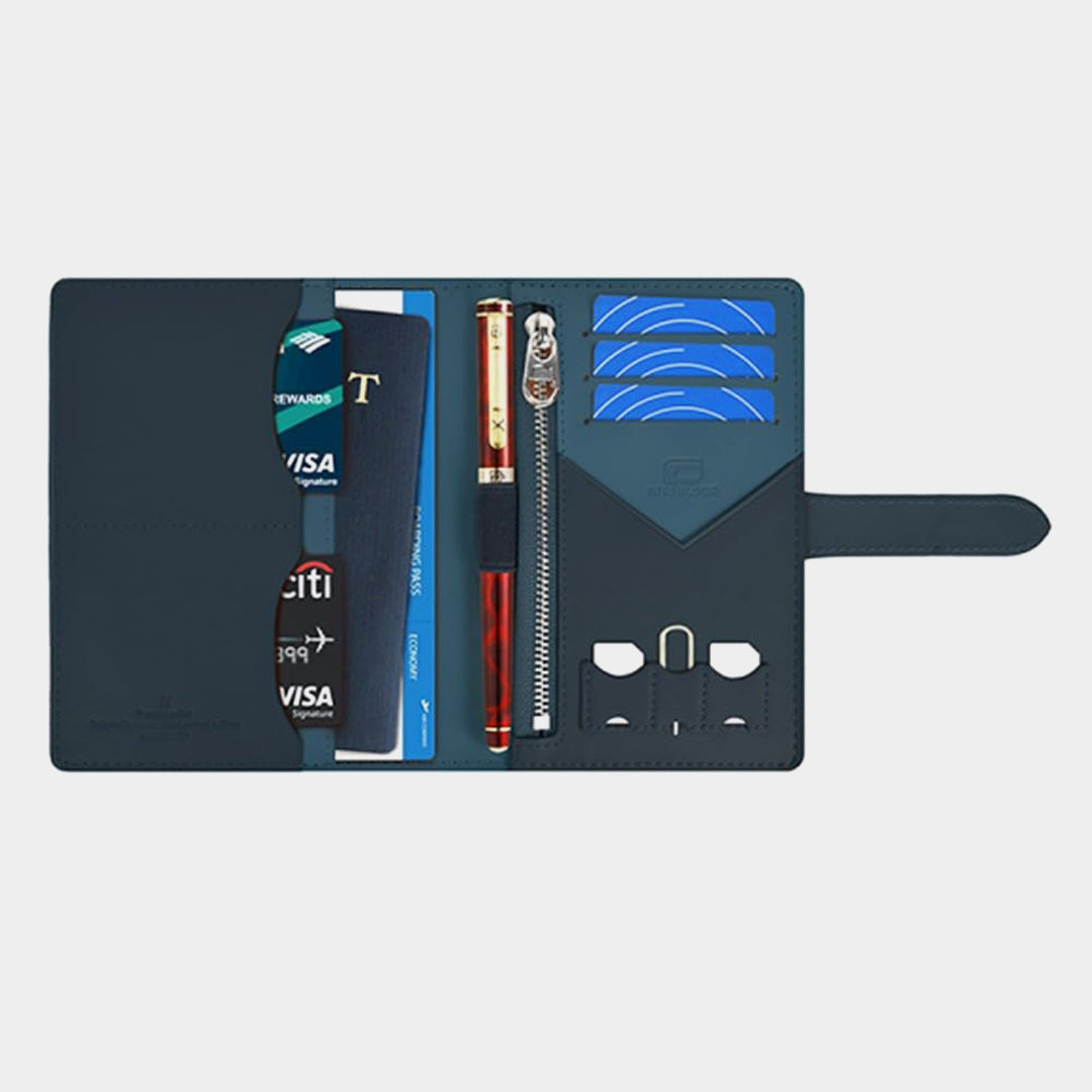 Wiwu Ambassador Passport Wallet | Blue
