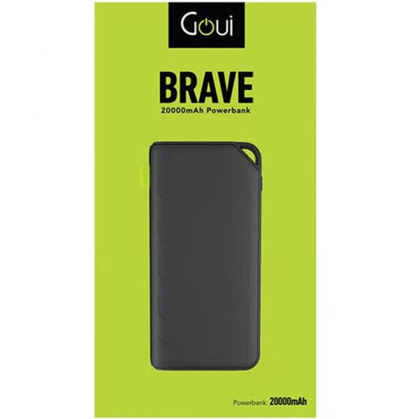 Goui Brave 20 - Power Bank 20.000mAh, 5V/2.4A - Black - Best Buy Tech