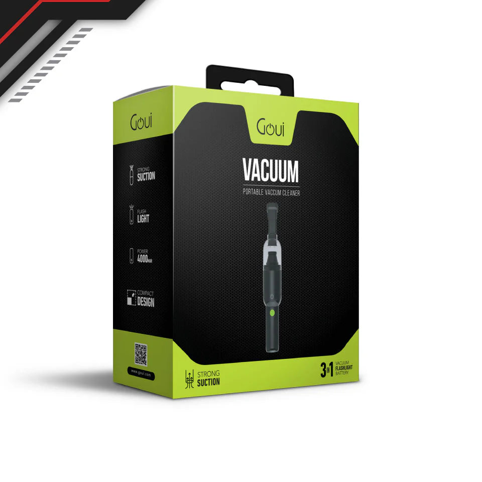 Goui Vacuum - Car Vacuum Cleaner with Power bank and Torch - Black - Best Buy Tech