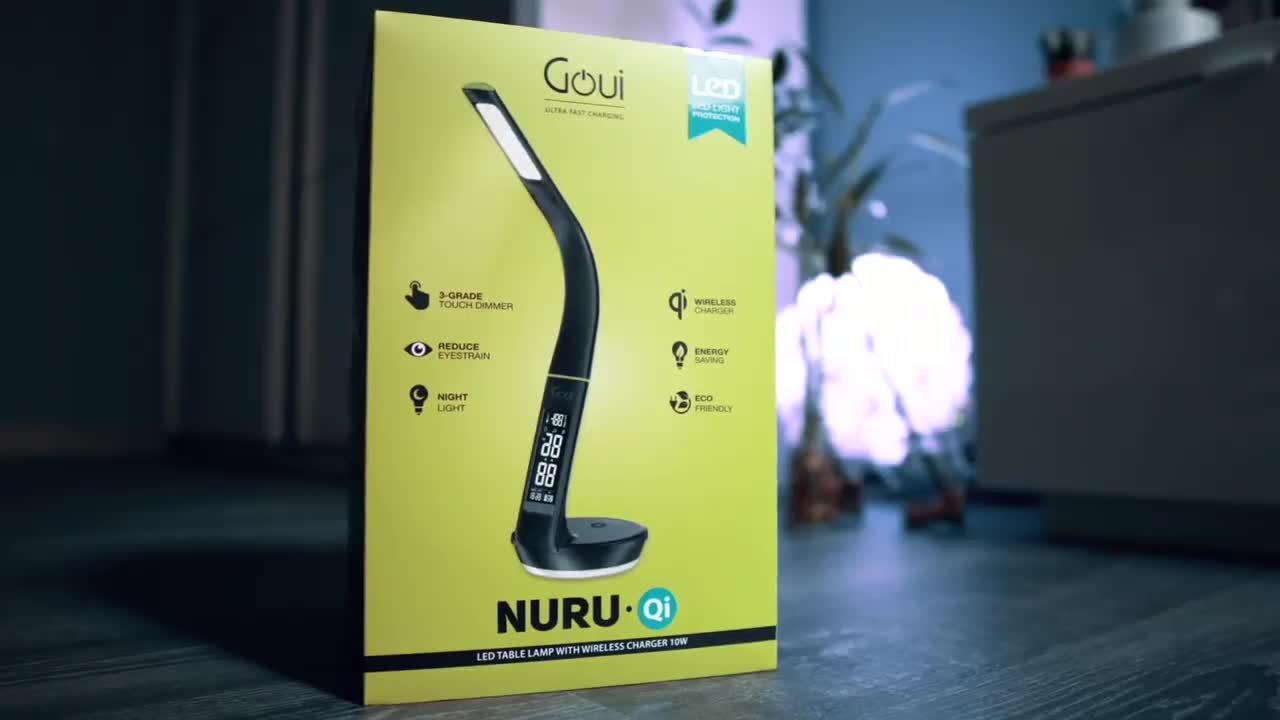 Goui - Nuru Ultra Table Lamp Wireless 10W + Speaker  Equipped with Power Delivery 30 W and Qualcomm 3.0 technology. - Best Buy Tech