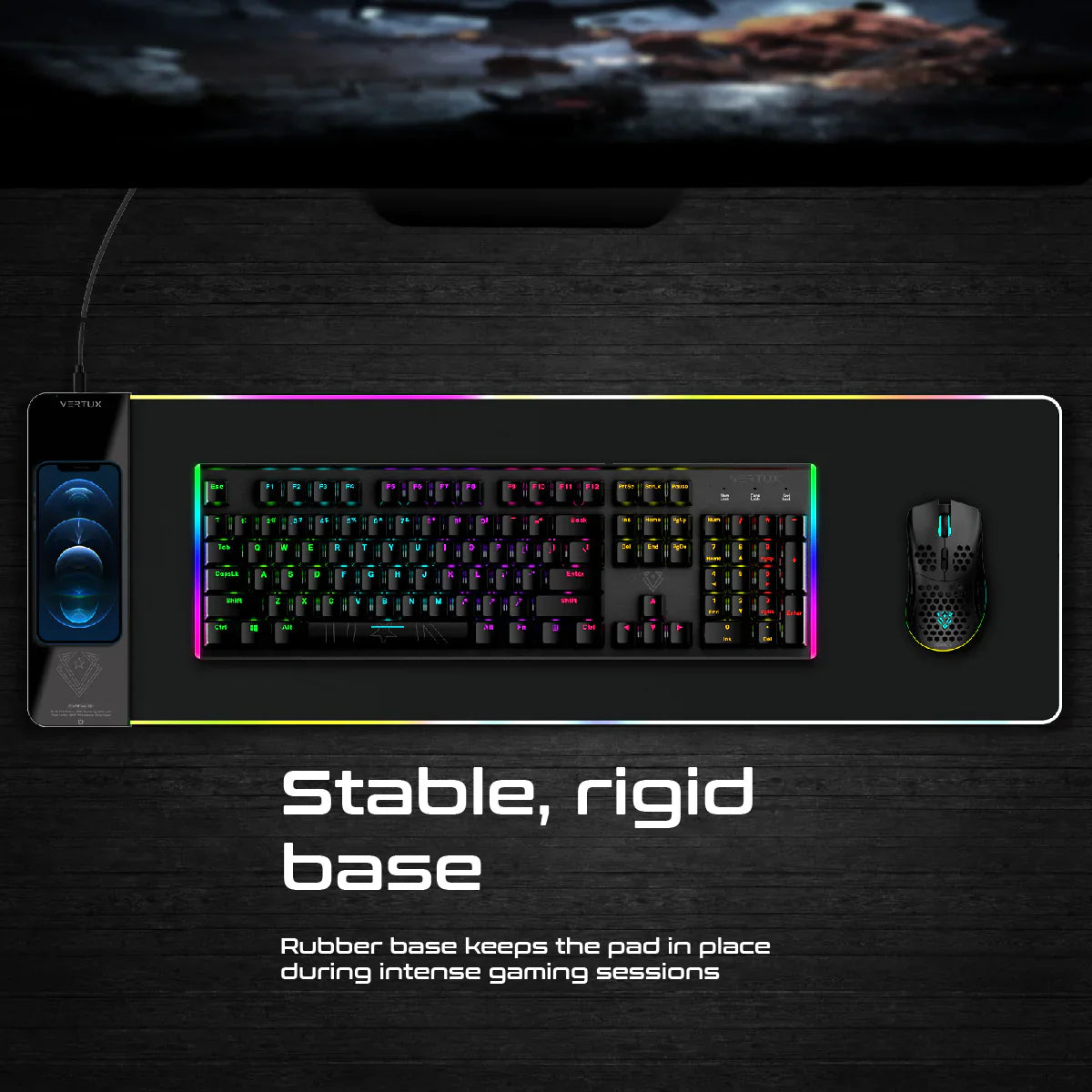 Vertux RaftPad-Qi Mouse Pad With 15W Wireless Charger Vertux RaftPad-Qi Mouse Pad With 15W Wireless Charger