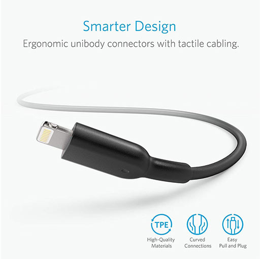 ANKER POWERLINE II LIGHTNING CABLE 10FT UN (A8434H11)-BLACK ANKER POWERLINE II LIGHTNING CABLE 10FT UN (A8434H11)-BLACK