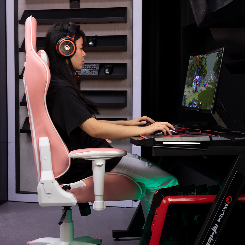 Meetion CHR16 Cute Pink Racing Gaming E-Sport Chair