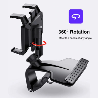 Universal Car Dashboard Phone Holder, 360 Degree Rotation - ALAMAT