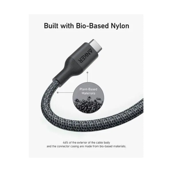 Anker 544 Bio-Based Cable Type-C to Type-C  2M - Best Buy Tech