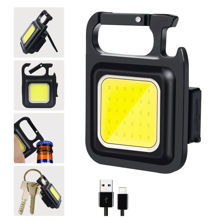 COB Mini Rechargeable Key chain Light Type-C COB Mini Rechargeable Key chain Light Type-C