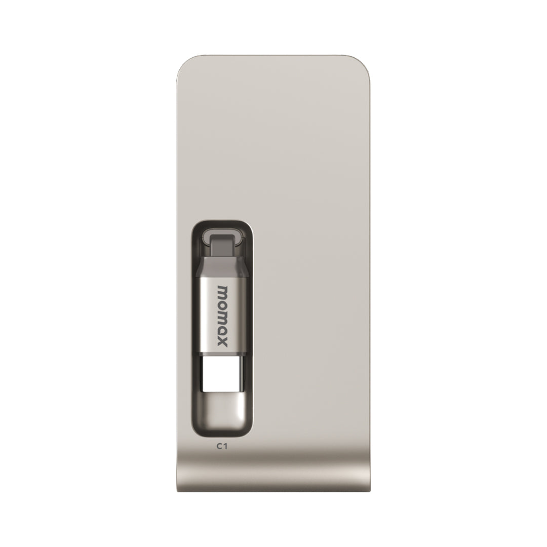 Momax 1-PAC PASS MINI+ 10000mAh 2in1 Battery Pack with Built-in Retractable Cable