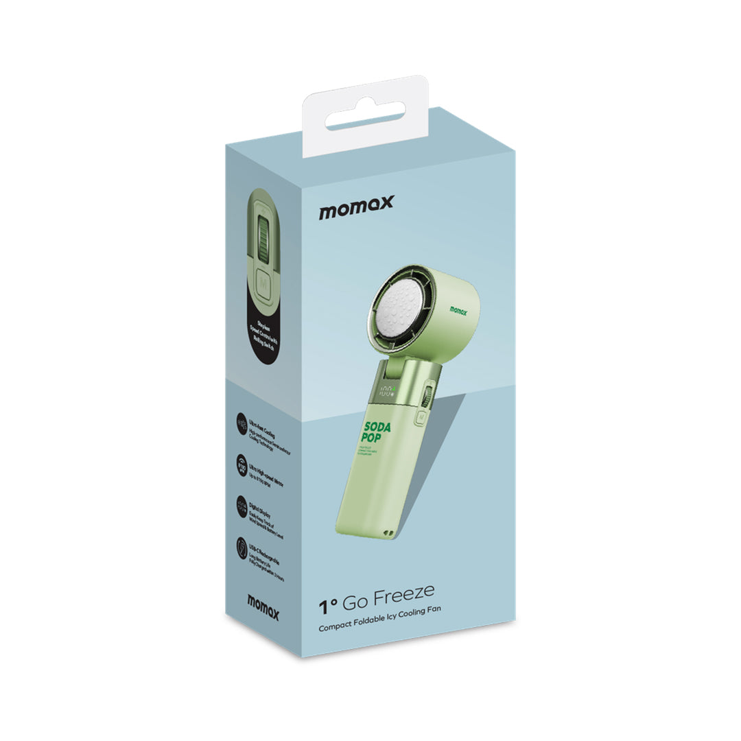 MOMAX 1°GO FREEZE Compact Foldable Icy Cooling Fan