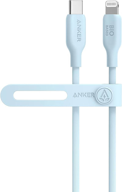 ANKER FASTCHARGING SOLUTION NANO 20W + FLOW 3 USB-C TO USB-C CABLE 3 FEET BLUE - Best Buy Tech