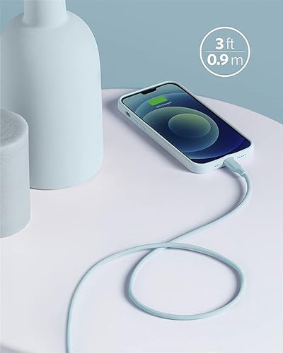 ANKER FASTCHARGING SOLUTION NANO 20W + FLOW 3 USB-C TO USB-C CABLE 3 FEET BLUE - Best Buy Tech