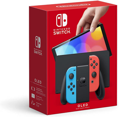 Nintendo Switch – OLED Model w/ Neon Red & Neon Blue Joy-Con