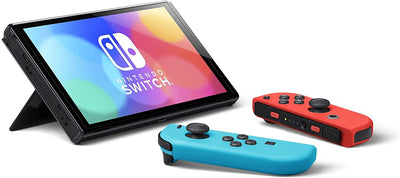 Nintendo Switch – OLED Model w/ Neon Red & Neon Blue Joy-Con
