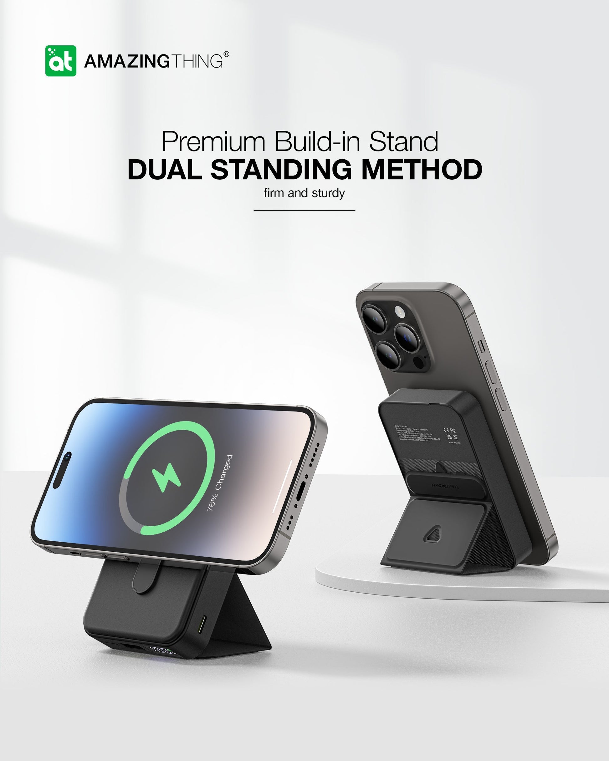 AMAZING THING THUNDER PRO MAG PD 5000MAH POWER BANK WITH HOLDER AMAZING THING THUNDER PRO MAG PD 5000MAH POWER BANK WITH HOLDER