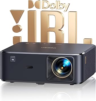 YABER K2S 1080P Smart Projector 800 ANSI, JBL Dolby, Auto Focus/Keystone, NFC Cast