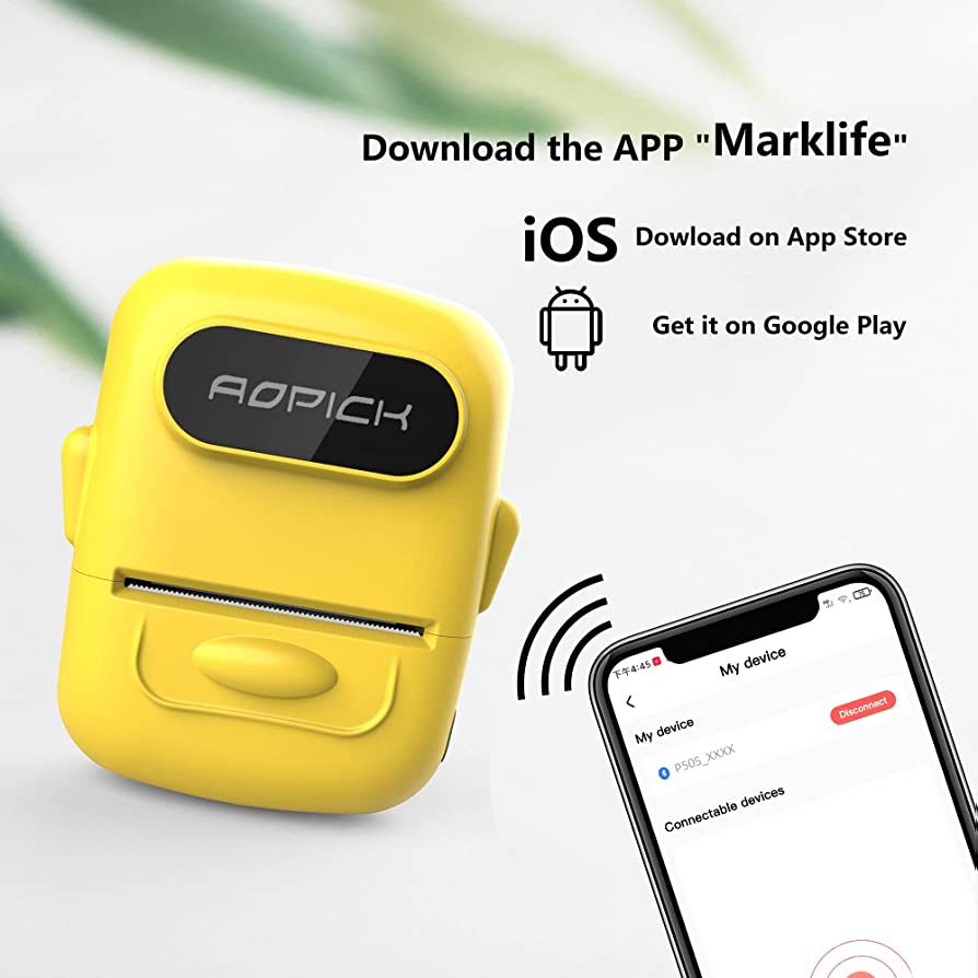 P50Portable Pocket Label Printer Machine - ALAMAT