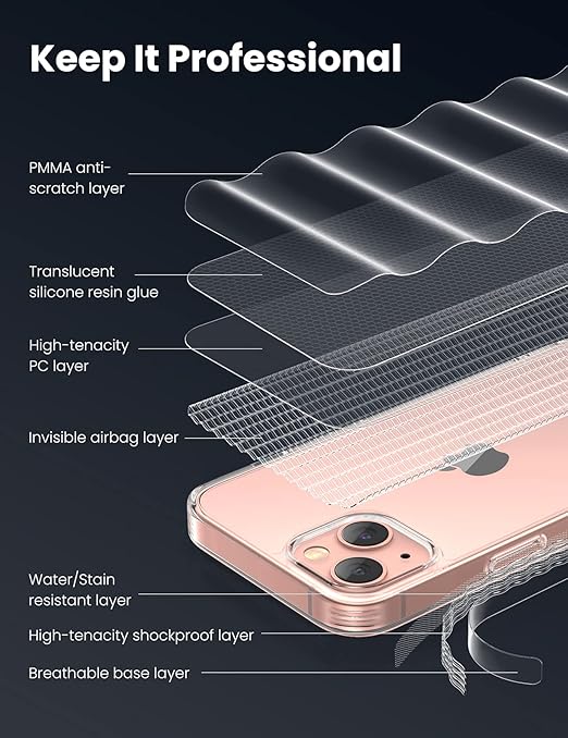 UGREEN Crystal Glass Protective Case for iPhone 13 (Clear) UGREEN Crystal Glass Protective Case for iPhone 13 (Clear)