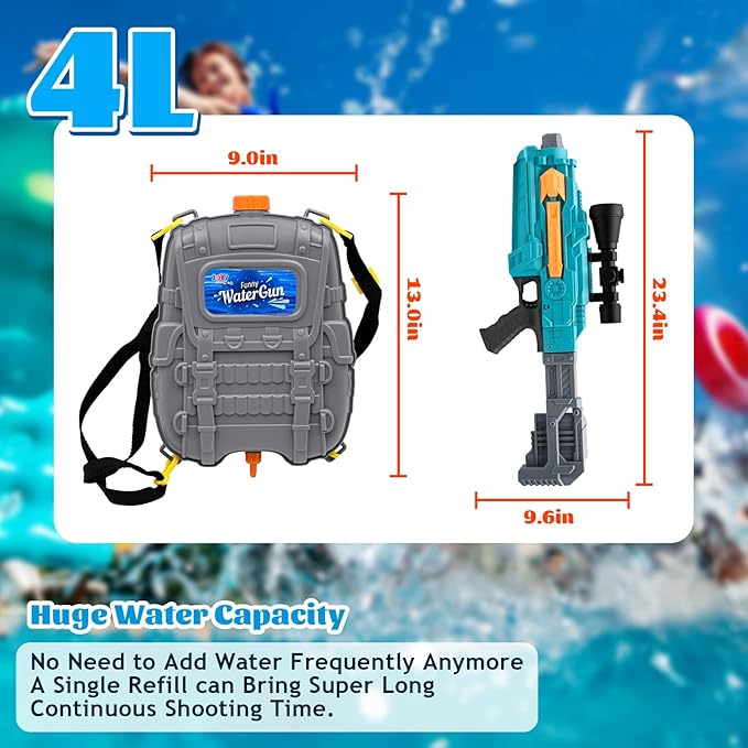 DEER WATER GUN ELECTRIC BACKPACK PISTOL