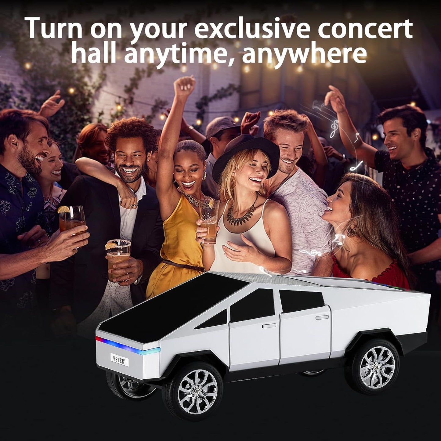 WS-580 Bluetooth Car Speaker with Display Screen