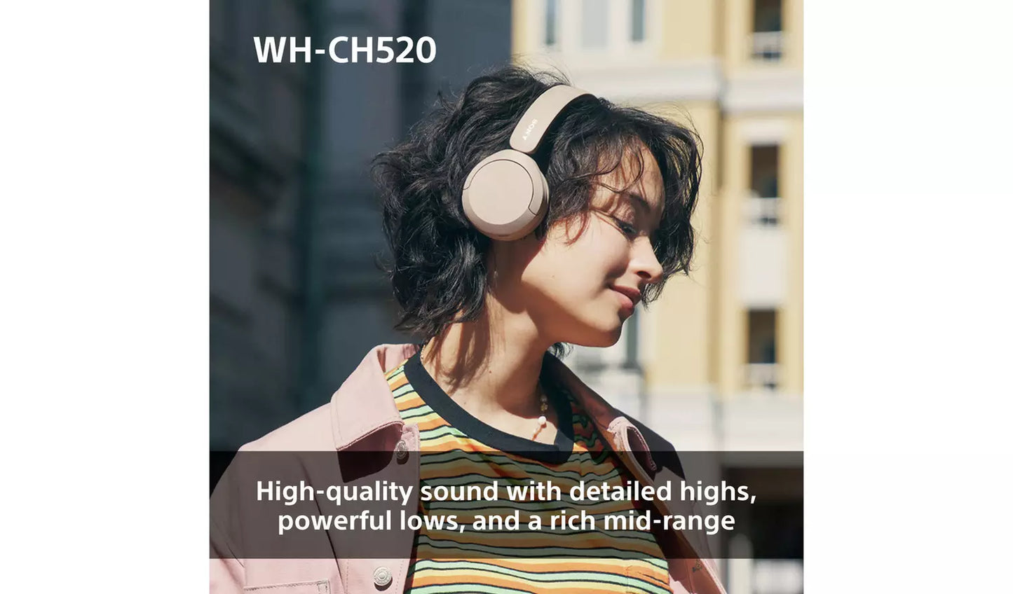 Sony WH-CH520 Wireless  Headphones - Yellow