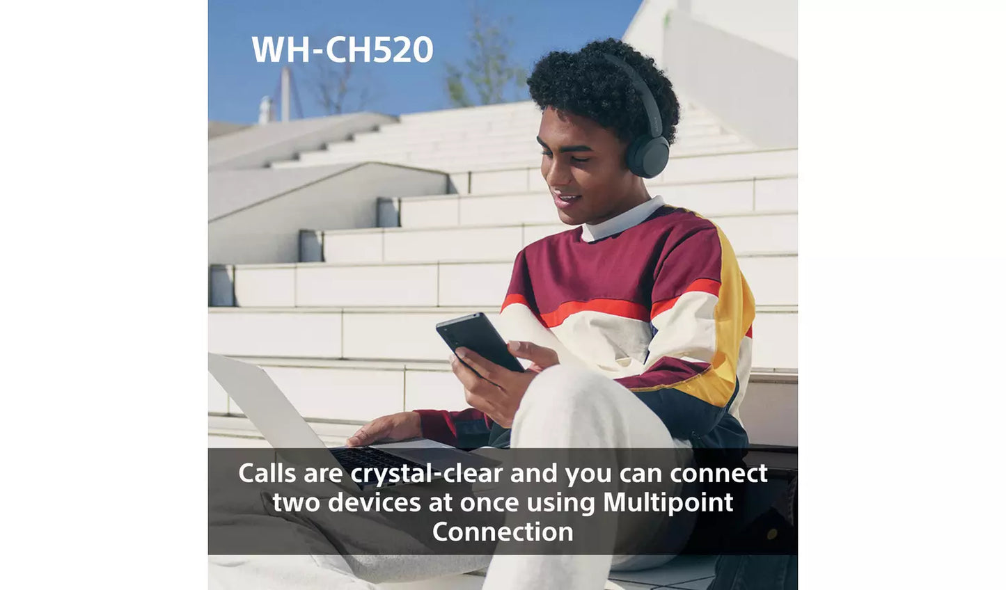 Sony WH-CH520 Wireless  Headphones - Yellow