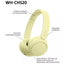 Sony WH-CH520 Wireless  Headphones - Yellow