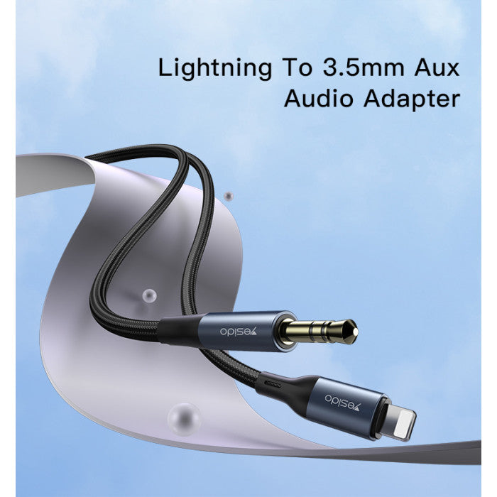 YESIDO AUX ADAPTER IP TO 3.5MM AUDIO CABLE YESIDO AUX ADAPTER IP TO 3.5MM AUDIO CABLE