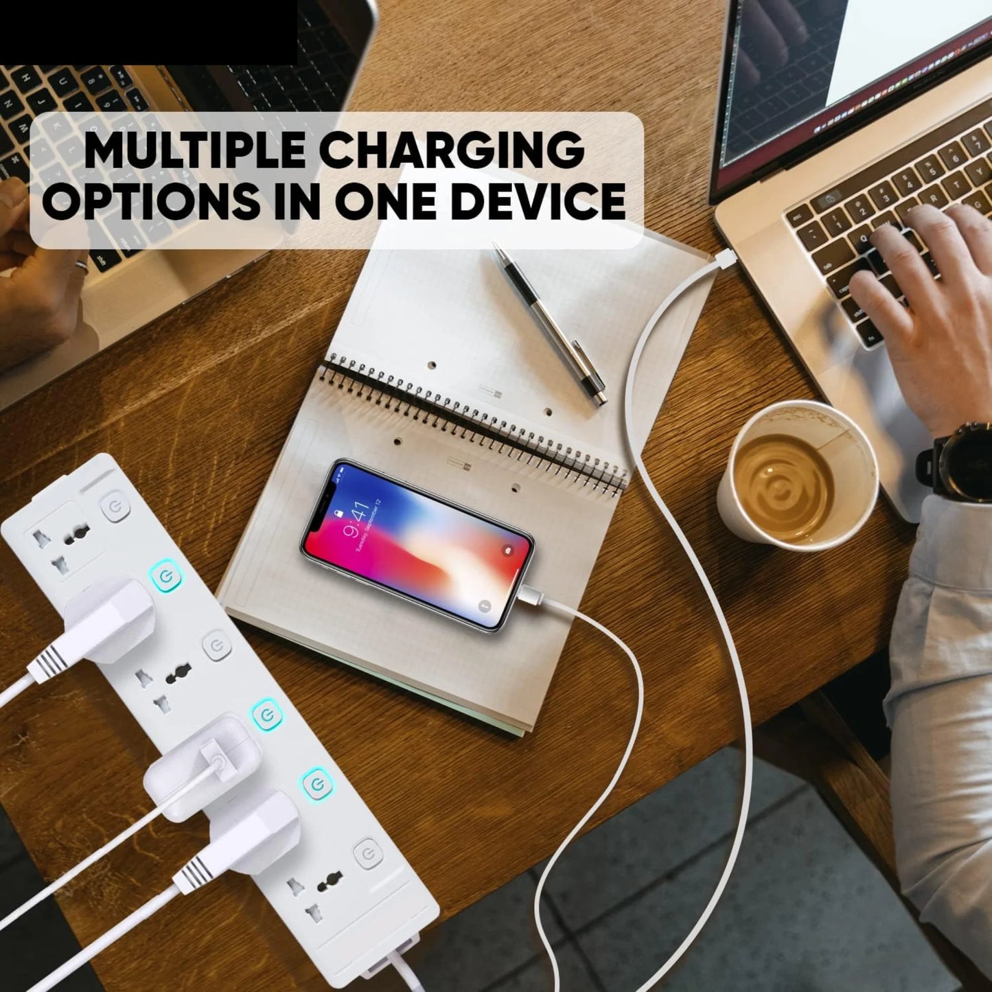 LightX Extension with Switch 6 Socket & 5m With Individual Switch 3250W