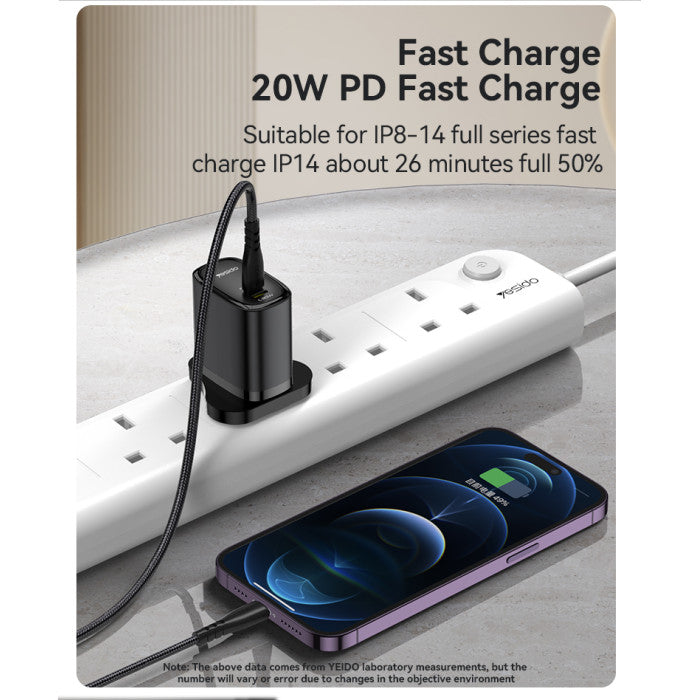 YESIDO QUICK CHARGER L-C REVERSE CURRENT YC43 YESIDO QUICK CHARGER L-C REVERSE CURRENT YC43