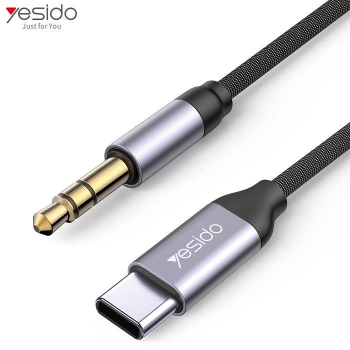 YESIDO AUX ADAPTER TYPE-C TO 3.5MM AUDIO CABLE YAU20 100CM YESIDO AUX ADAPTER TYPE-C TO 3.5MM AUDIO CABLE YAU20 100CM