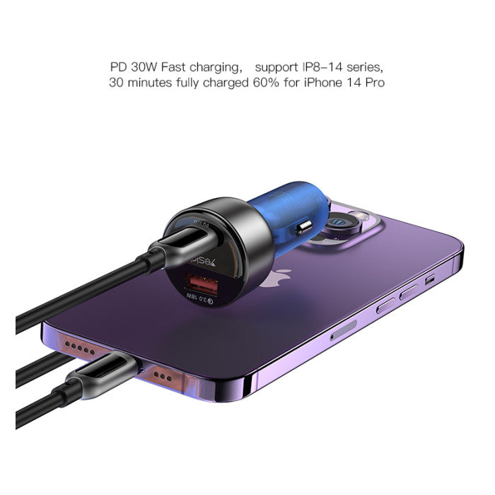 YESIDO SUPER FAST USB-C 30W COMPITABLE PD&PPS USB-A QC3.0 18W YESIDO SUPER FAST USB-C 30W COMPITABLE PD&PPS USB-A QC3.0 18W
