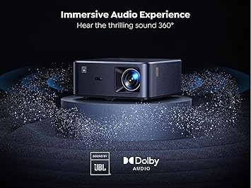 YABER K2S 1080P Smart Projector 800 ANSI, JBL Dolby, Auto Focus/Keystone, NFC Cast