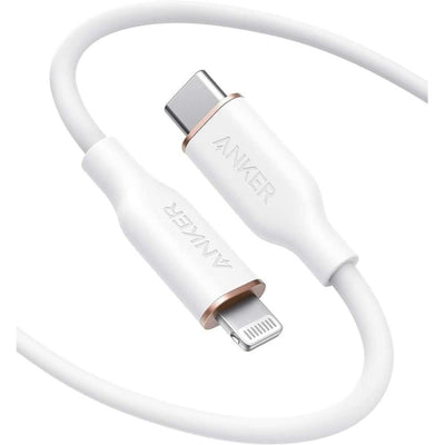 ANKER POWERLINE III FLOW USB-C WITH LIGHTNING CONNECTOR 3FT(A8662H21)-WHITE - Best Buy Tech