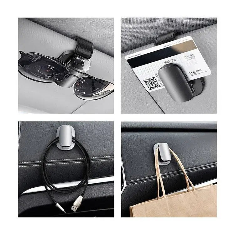 BASEUS PLATINUM VEHICLE EYEWEAR CLIP（PASTE TYPE）BLACK - Best Buy Tech