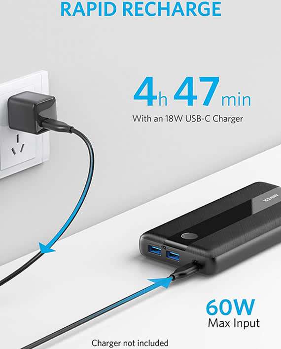 ANKER POWERCORE III ELITE 19200 60WBLACK + NANO II 65W BLACK + POWERLINE III FLOW USB-C TO USB-C CAB - Best Buy Tech