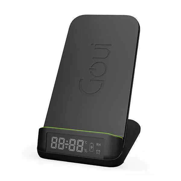 Goui Bot - Wireless Charger Stand + Alarm Clock - Black Goui Bot - Wireless Charger Stand + Alarm Clock - Black