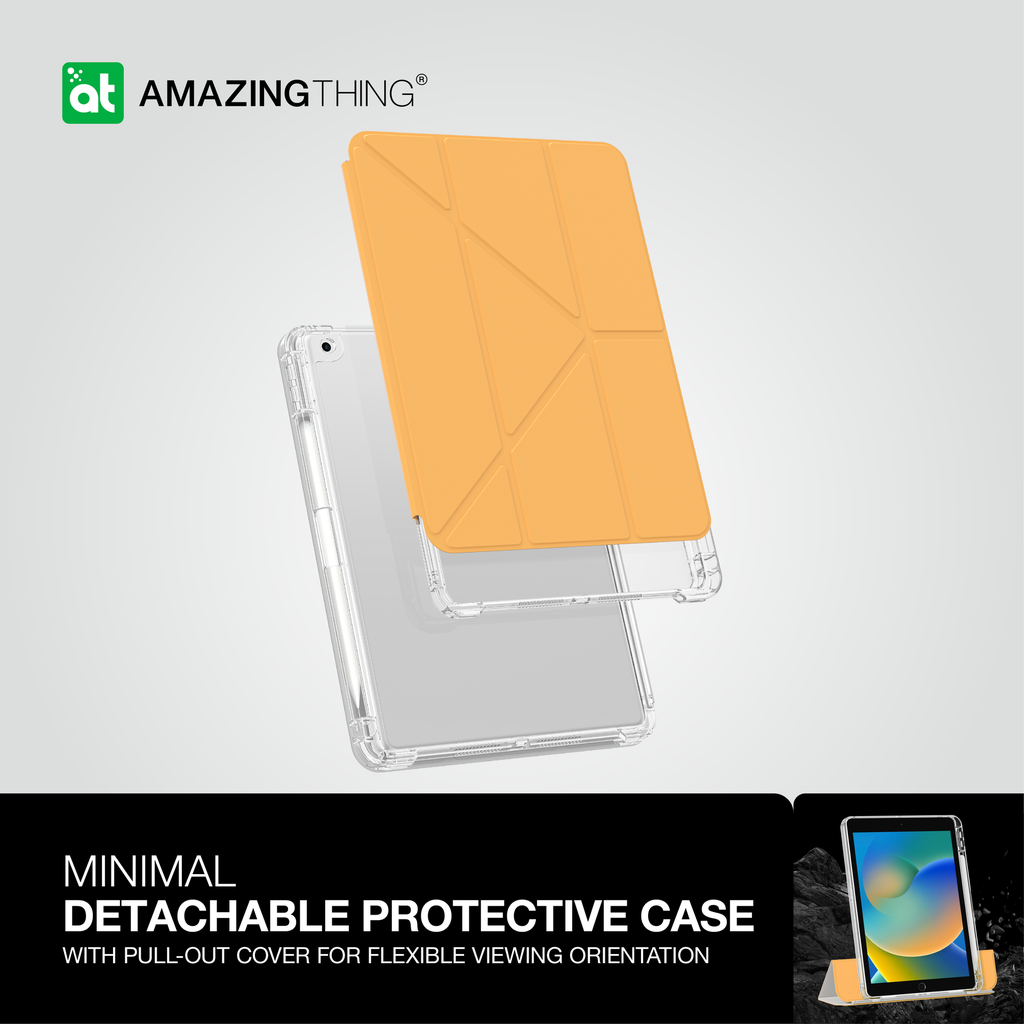 AMAZING THING MINIMAL DITACHABLE PROTECTIVE CASE 10.2 IPAD GEN9/8/7 INCHES - ALAMAT
