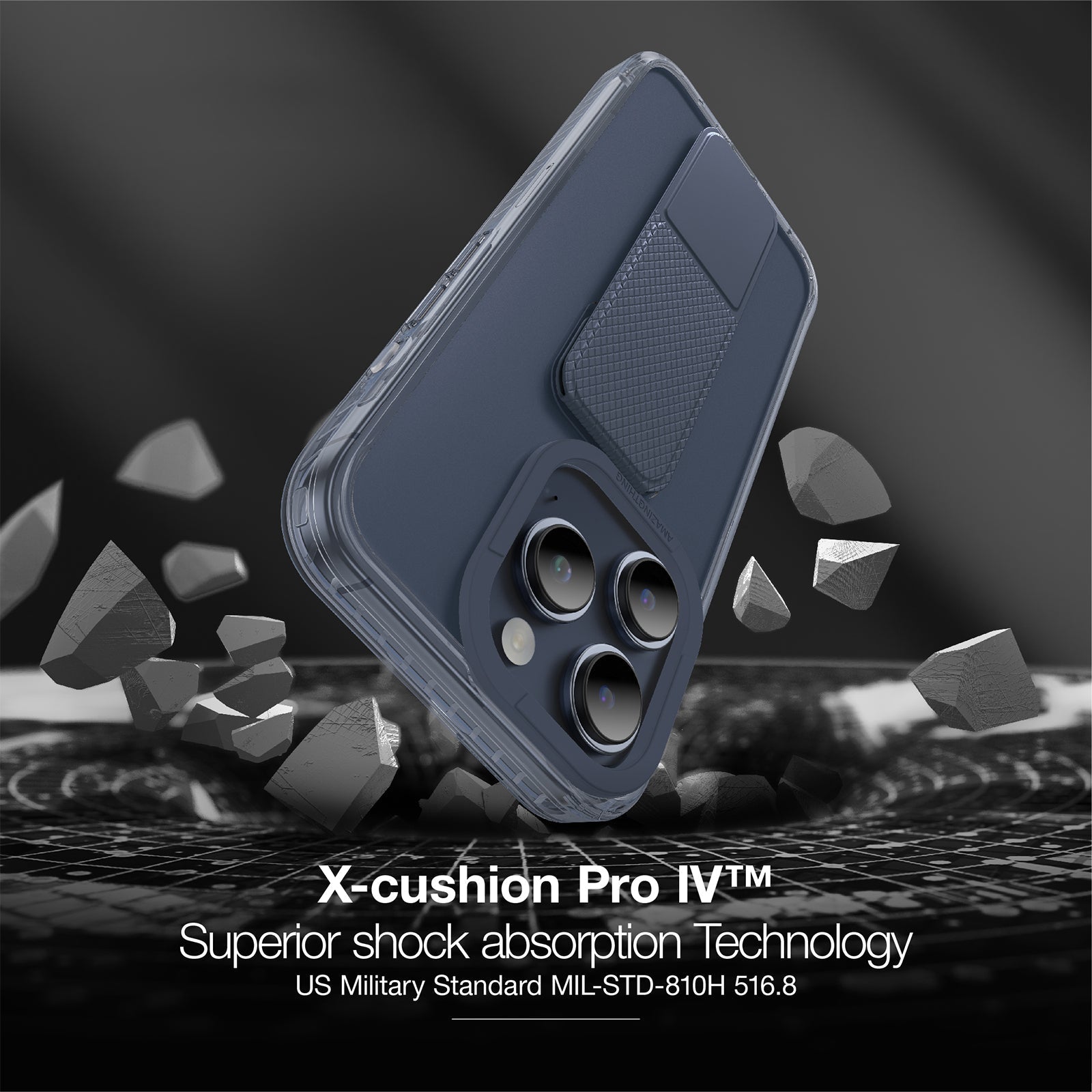 AMAZING THING TITAN PRO HOLDER DROP PROOF CASE FOR IPHONE 15 6.1 PRO 2023 - ALAMAT